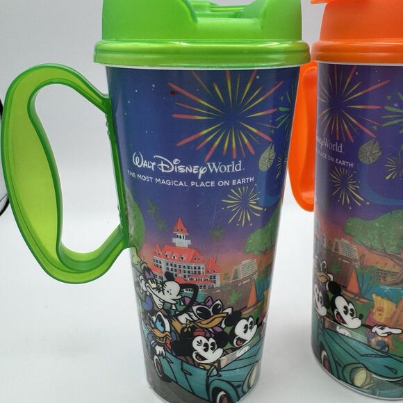2024 Disney World Refillable Resort Mug Mickey & Friends 4 Parks EUC - Picture 7 of 9